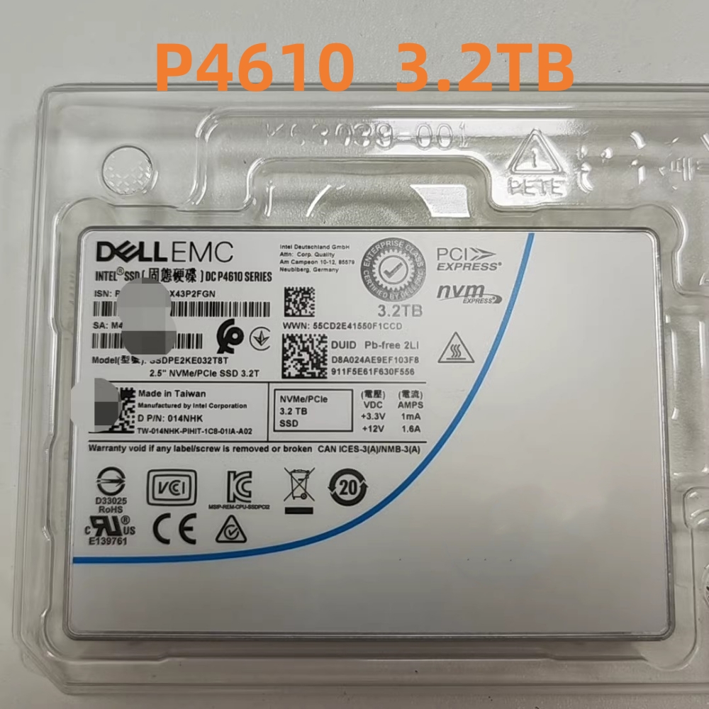 Original DC P4610 Series 1.6TB - U.2 Nvme Ssd 7.68Tb recension och pris