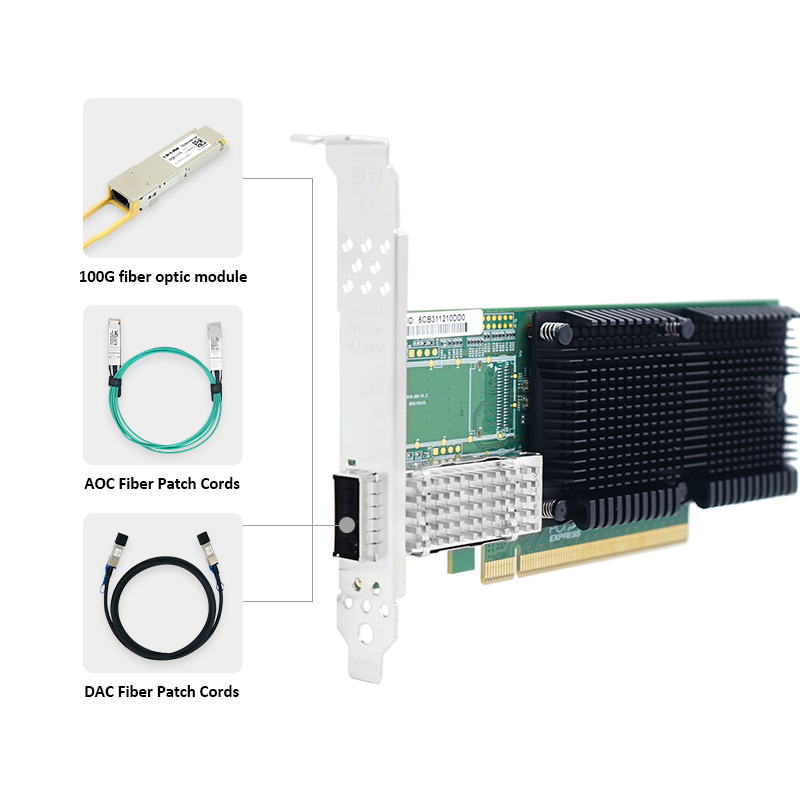 LR-LINK 1019PF-QSFP28 PCIe x16 - 100Gbe Qsfp28 Network Card recension och pris