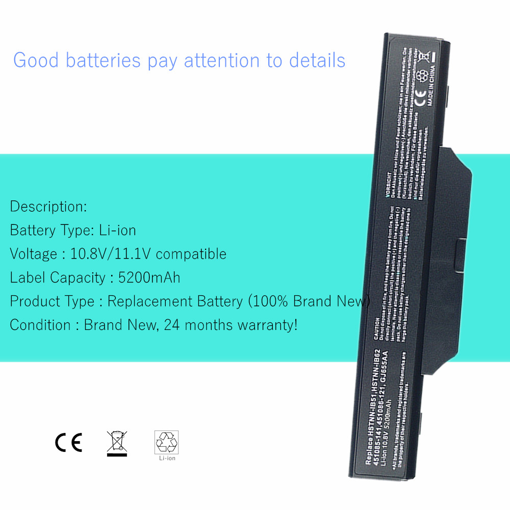 Laptop Battery For HP/Compaq 6 - Gold 6248R recension och pris