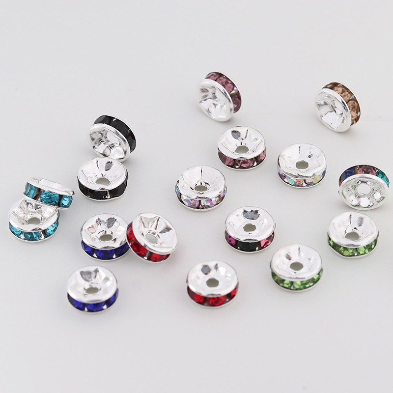 50pcs 4 6 8 10 12mm Rhinestone - Gold 6138 recension och pris